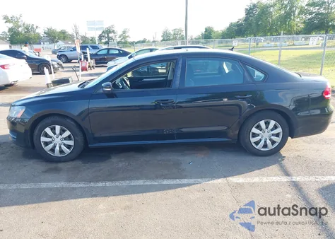 2013 Volkswagen Passat 2.5L S из США, поврежденный, VIN 1VWAP7A35DC033238